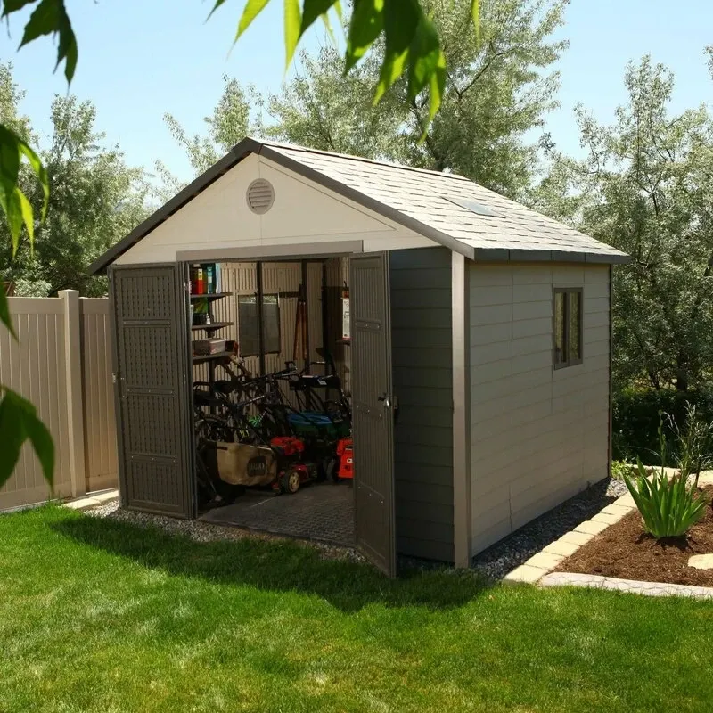 11' wide x 11' deep plastic storage shed - Online Shop