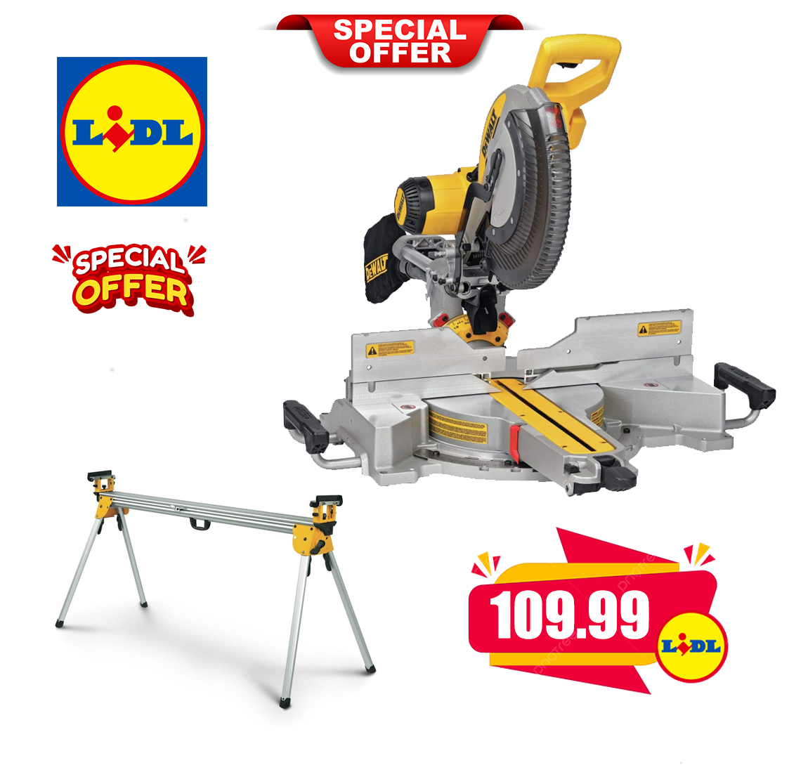 DEWALT DWS780 12 Sliding Compound Miter Saw Plus DWX723-XE 3.8m Extendable Stand Two Piece Bundle - Online Shop