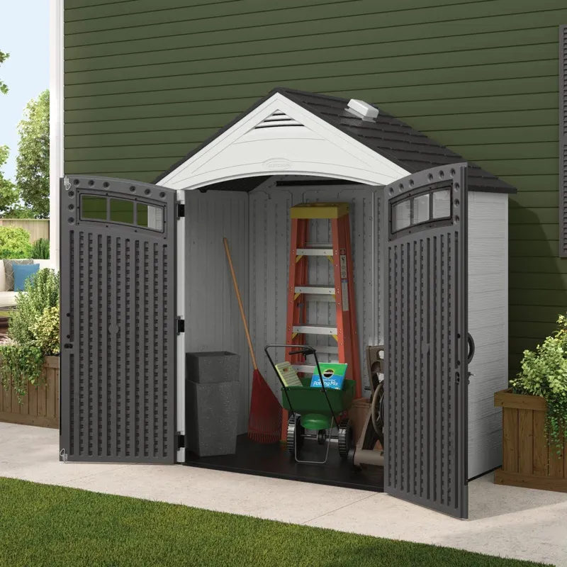 Suncast Vista 88 in. W x 49 in. D x 98 in. H Storage Shed - Online Shop