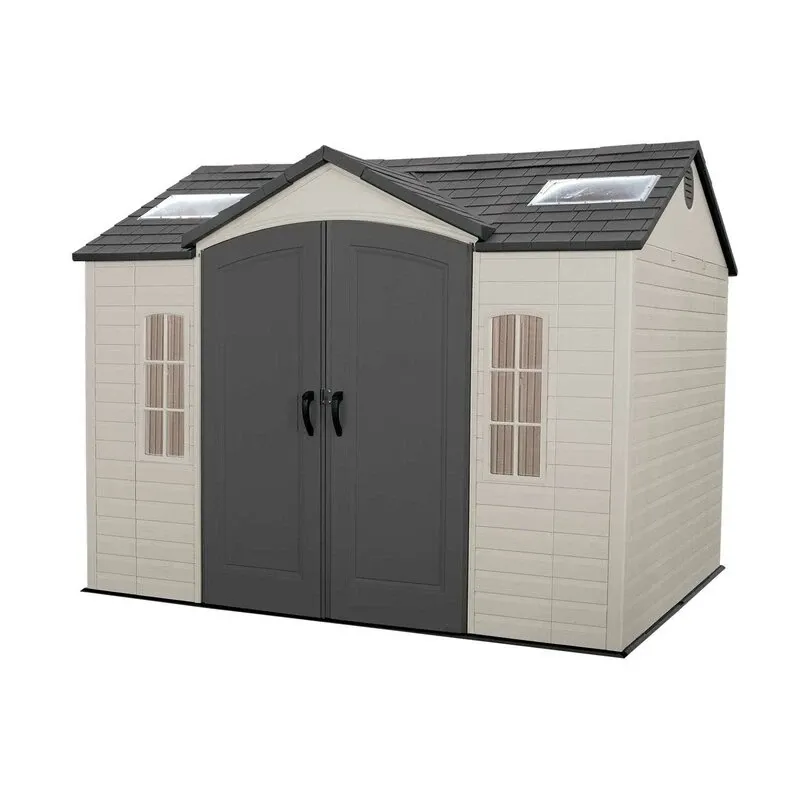 Side 10' wide x 8' deep plastic storage shed - Online Shop