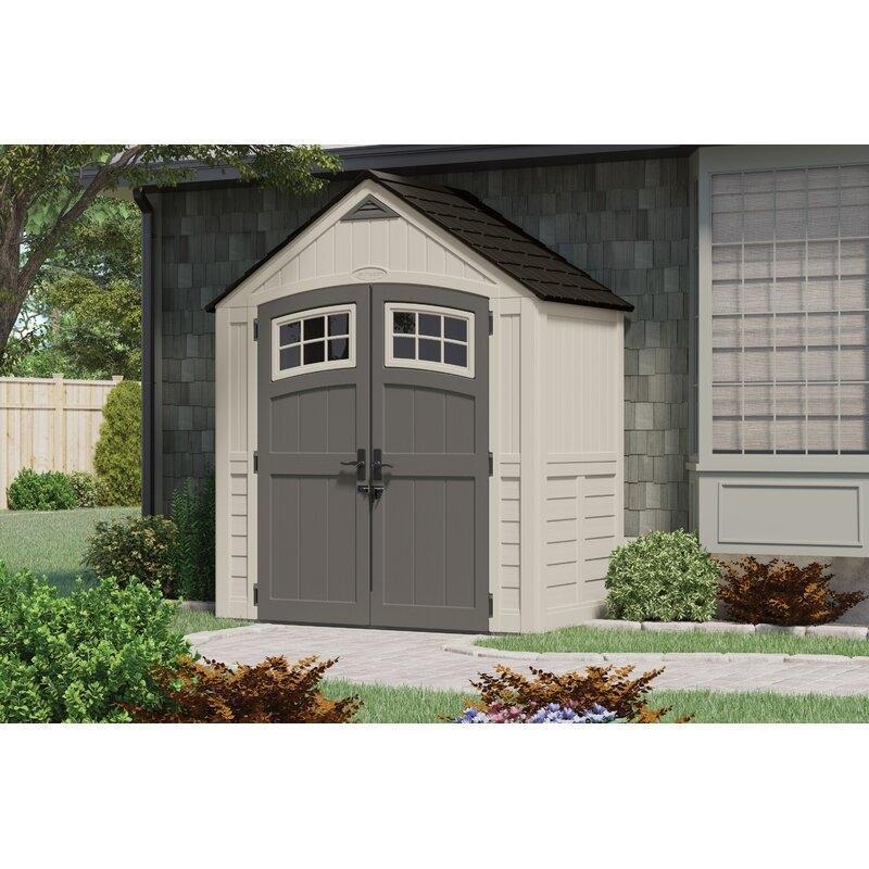 Cascade 7 ft. W x 4 ft. D Plastic Storage Shed - Online Shop