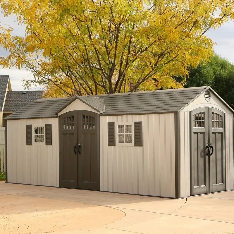20 ft. x 8 ft. Garden Building Plastic Shed - Online Shop