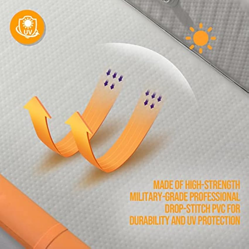 Bonnlo Inflatable Kayak Foldable Kayak for Adults Blow Up Kayaks with Seats, Foot Pedal, 7.6ft Aluminum Oars, Output - Input Air Pump for 1 Person, 2 Person, 2 Plus 1 Child, Easily Track, Dropstitch - Online Shop