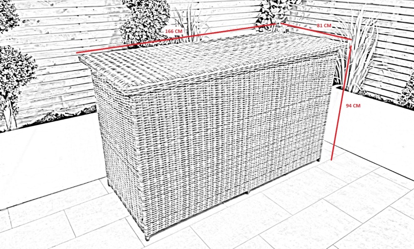 Chimes - Stone Grey Large Storage Box - Online Shop