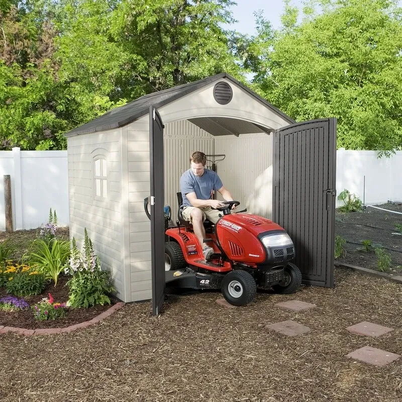 8' wide x 7' 4 deep plastic storage shed - Online Shop