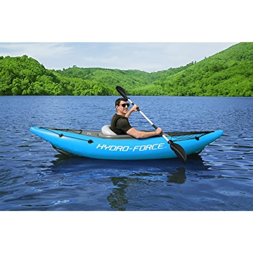 Bestway Hydro Force Inflatable Kayak Set | Includes Seat, Paddle, Hand Pump, Storage Carry Bag | Great for Adults, Kids and Families - Online Shop