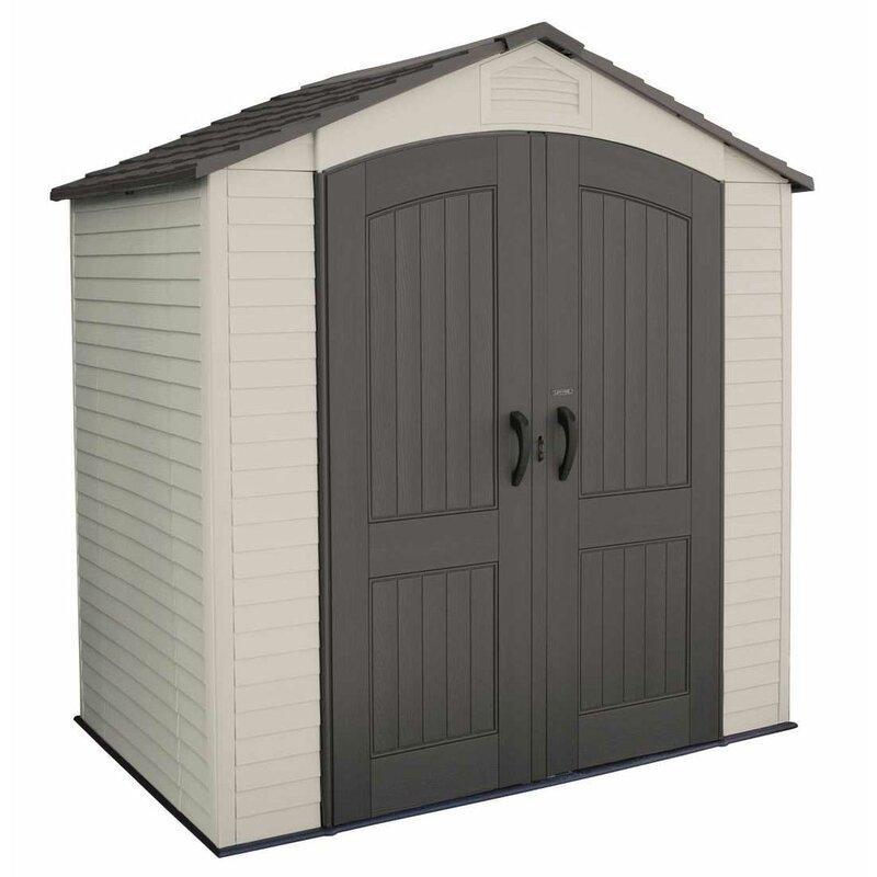 7 ft. W x 4 ft. 7 in. D Plastic Storage Shed - Online Shop