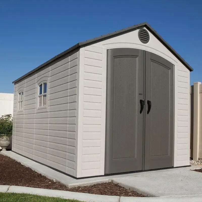 8' wide x 15' deep plastic storage shed - Online Shop