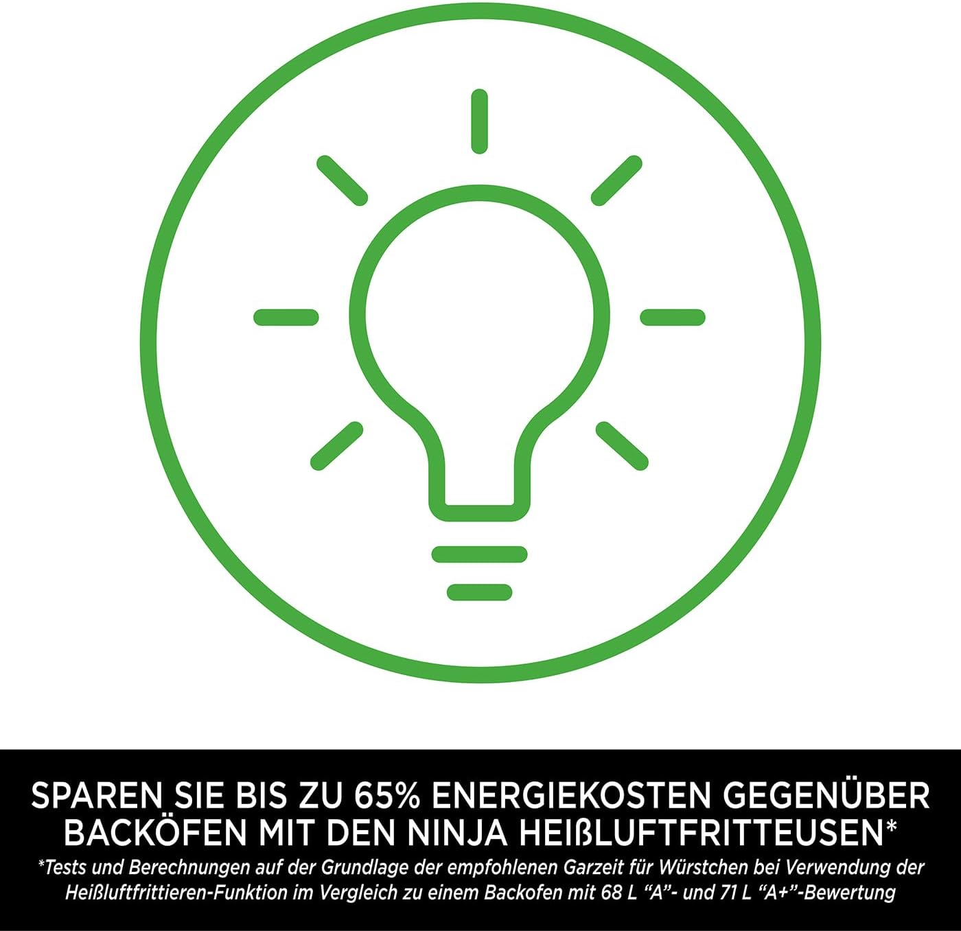 Ninja [AF300EU] 2 Large Frying Compartments, 6 Functions, 2470 W, 2 Independent Garzones, 7.6 Litres, 65% Save Energy Costs - Online Shop