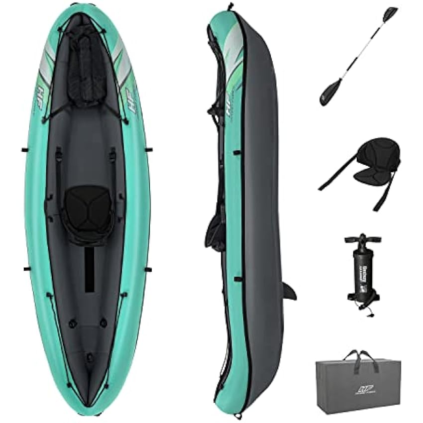 Bestway Hydro Force Inflatable Kayak Set | Includes Seat, Paddle, Hand Pump, Storage Carry Bag | Great for Adults, Kids and Families - Online Shop