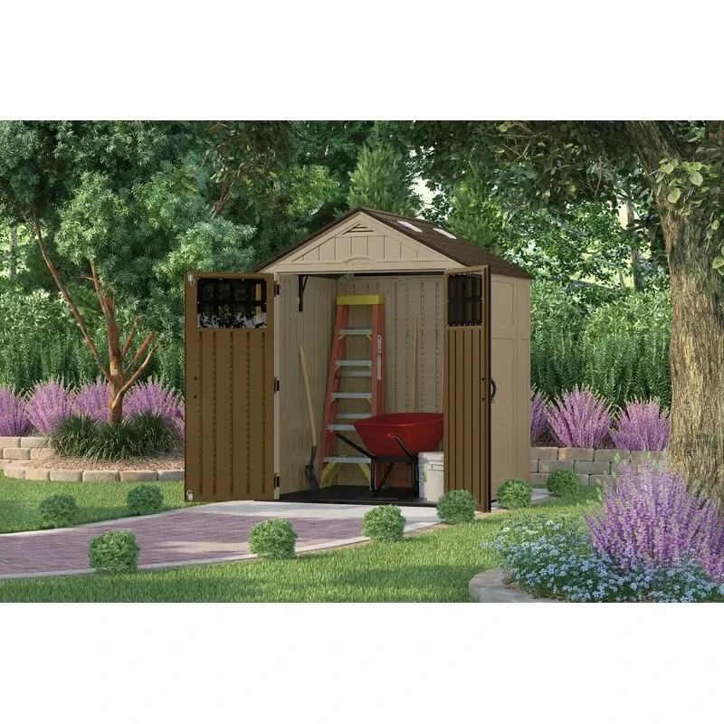 6 ft. 3 in. W x 5 ft. 6 in. D Resin Storage Shed - Online Shop