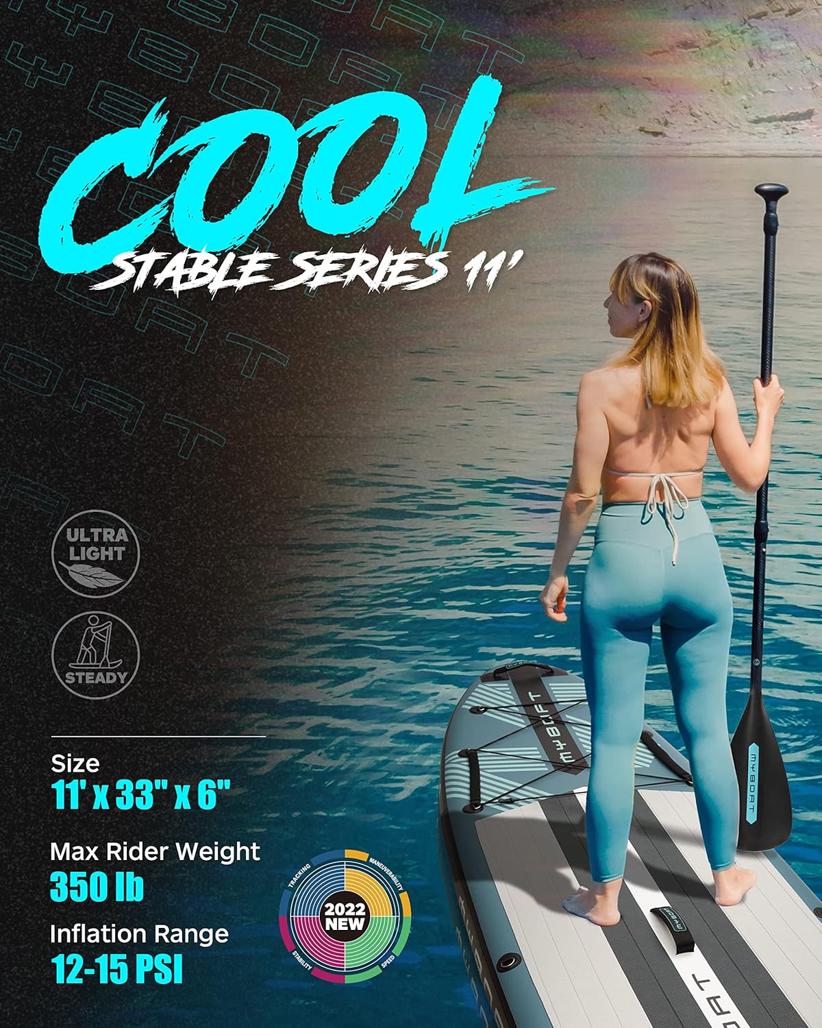 11'6×34×6 Extra Wide Inflatable Paddle Board - Online Shop