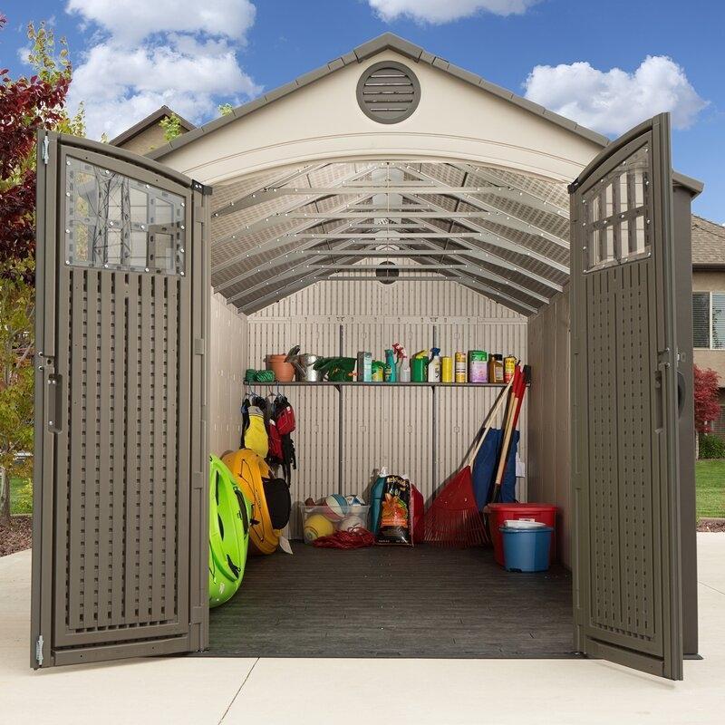 8 ft. W x 20 ft. D Plastic Storage Shed - Online Shop