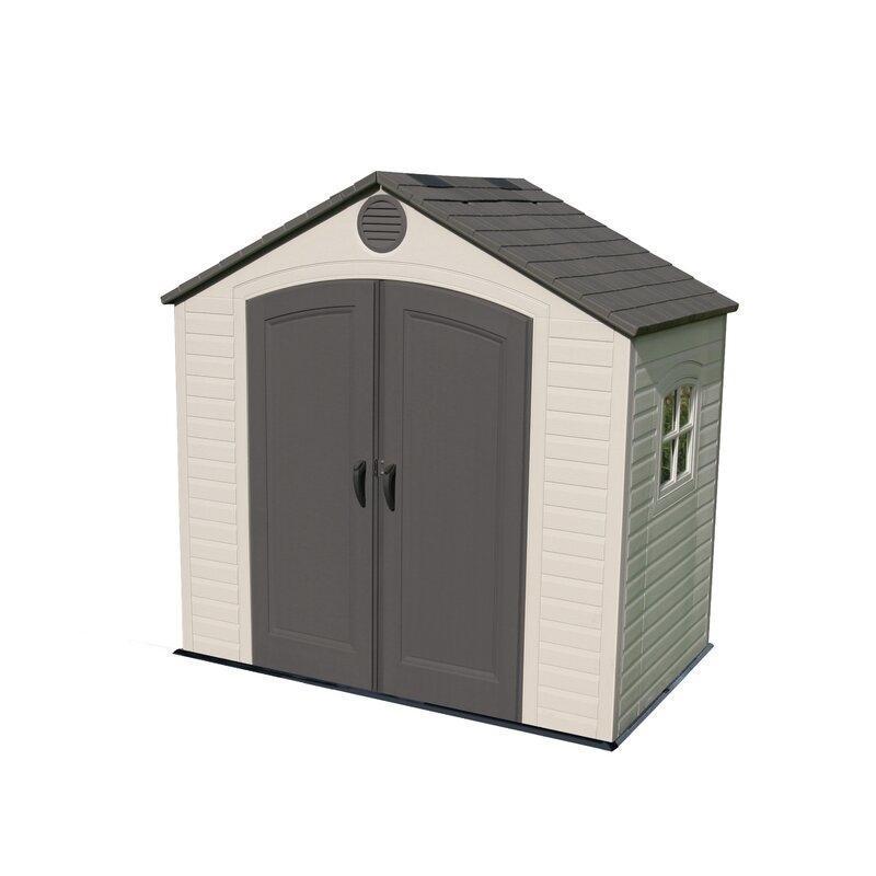 8 ft. W x 5 ft. D Plastic Storage Shed - Online Shop