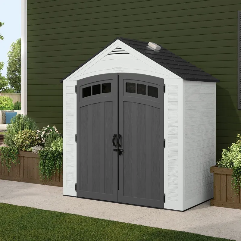Suncast Vista 88 in. W x 49 in. D x 98 in. H Storage Shed - Online Shop