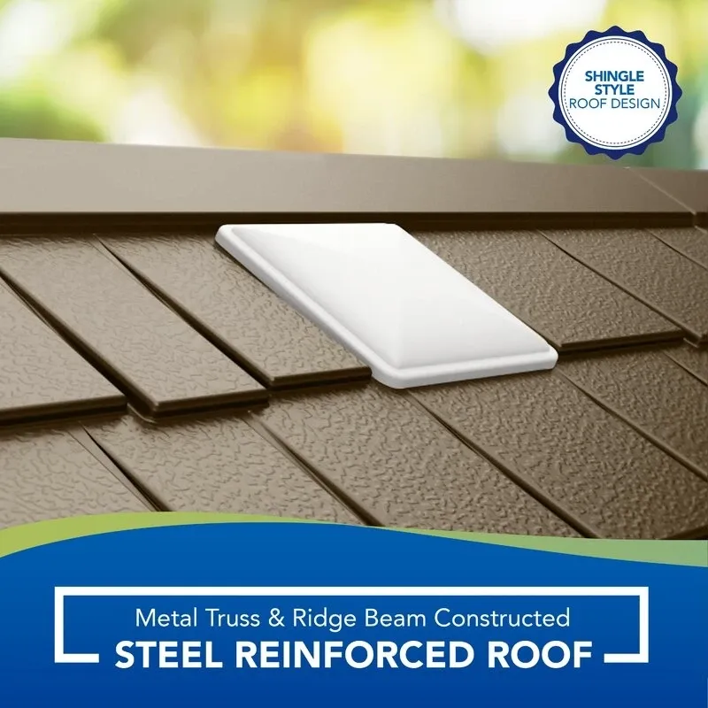 Cascade 7 ft. W x 4 ft. D Plastic Storage Shed - Online Shop