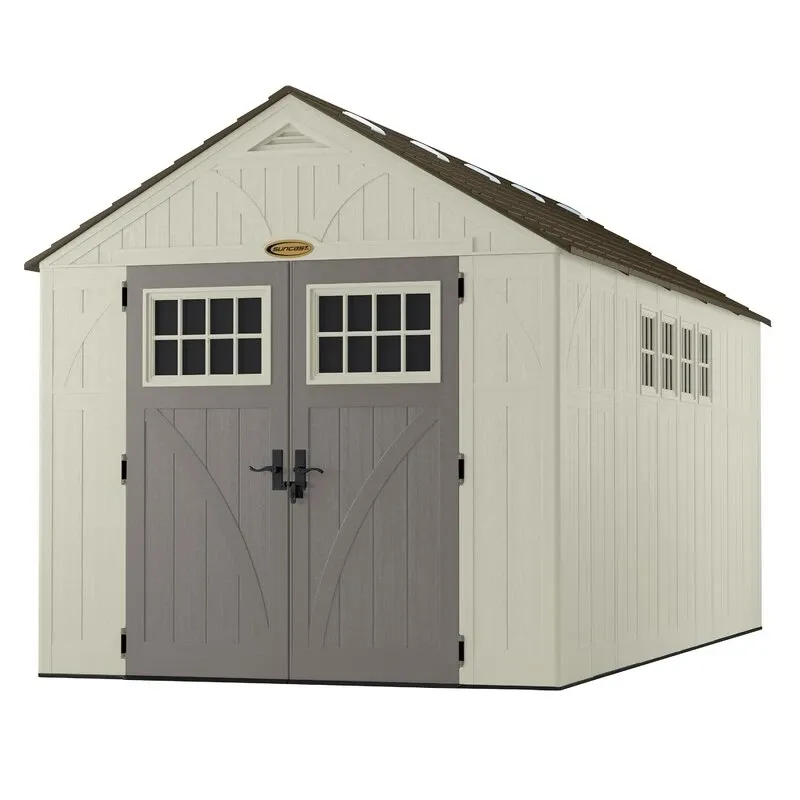Tremont Outdoor 8'W x 16'D Plastic Storage Shed - Online Shop