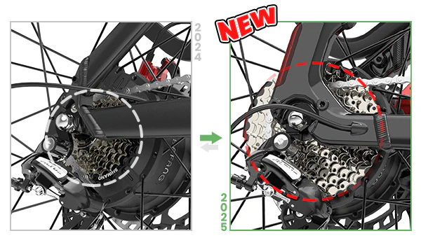 Lankeleisi MG600 Plus 2025 Version 26 Fat Bike 960Wh All Terrain SUV E-Bike with Torque Sensor 48V 20Ah Battery - Online Shop