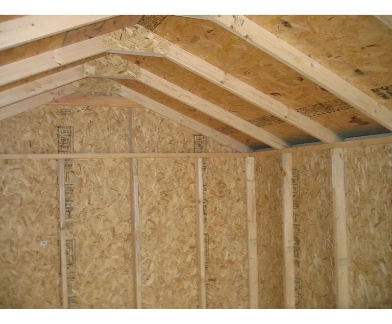 Value 8' wide x 8' deep solid and finished wood storage shed - Online Shop