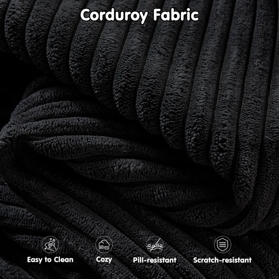 Ovios 106 Cloud Sectional Couch with L-Shape Chaise,Modern Modular Sofa with Deep Seat, Upholstered Couches for Living Room Bedroom,No Assembly Required - Online Shop