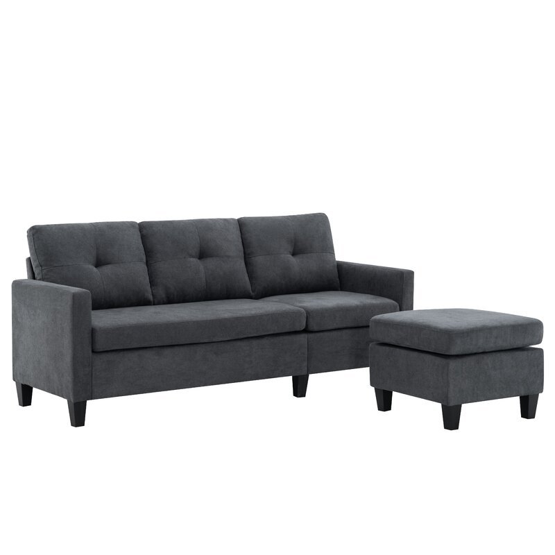 Almendarez 77′′ Wide Reversible Modular Sofa & Chaise With Ottoman - Online Shop
