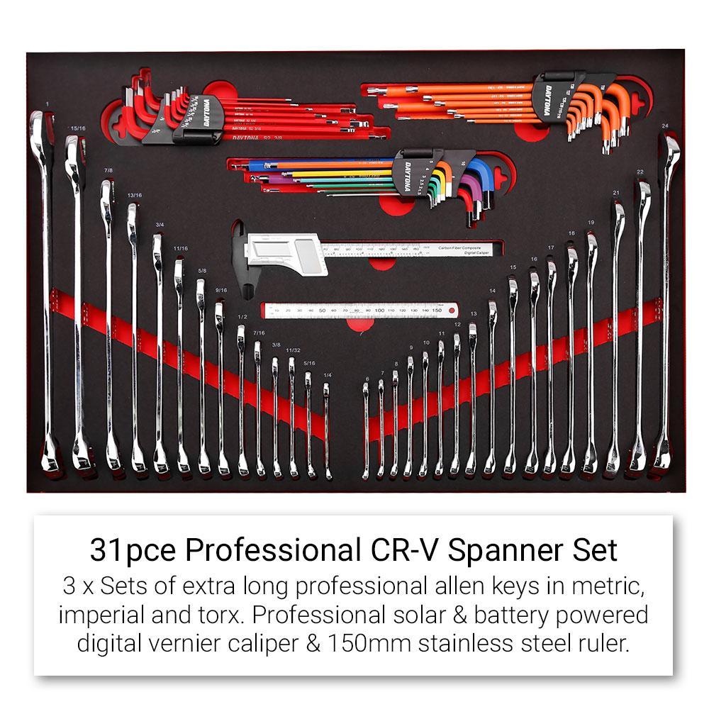 Daytona 655 Piece Mechanical Tool Set with 43 12 Drawer Red Roller Cabinet - Online Shop