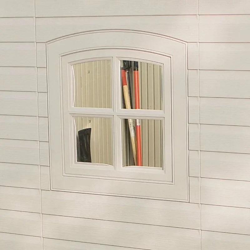 Double entry 15' wide x 8' deep plastic storage shed - Online Shop