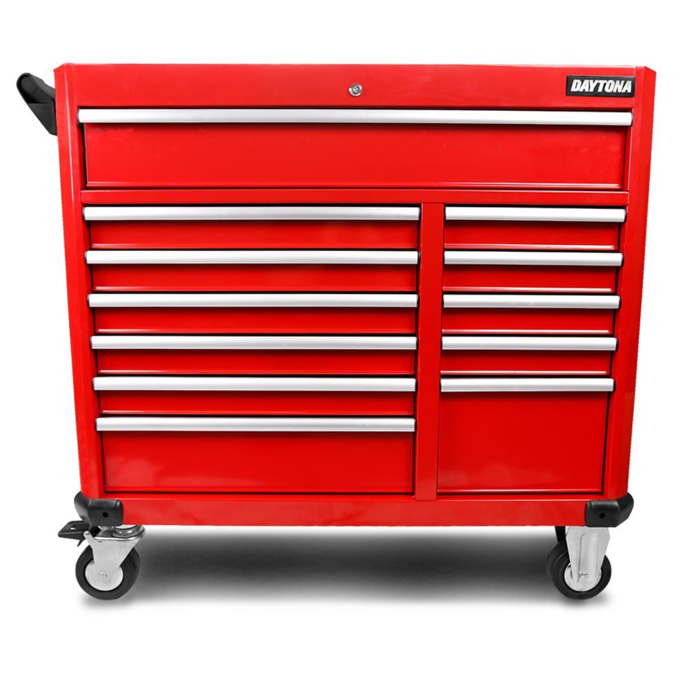 Daytona 655 Piece Mechanical Tool Set with 43 12 Drawer Red Roller Cabinet - Online Shop