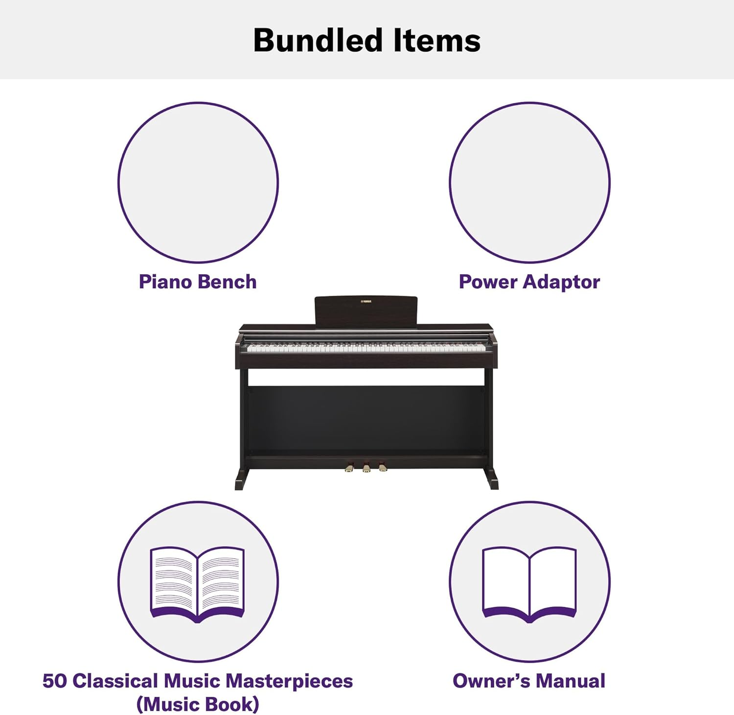 Piano numérique Yamaha ARIUS YDP-145 - Piano classique et élégant pour débutants et amateurs - Online Shop