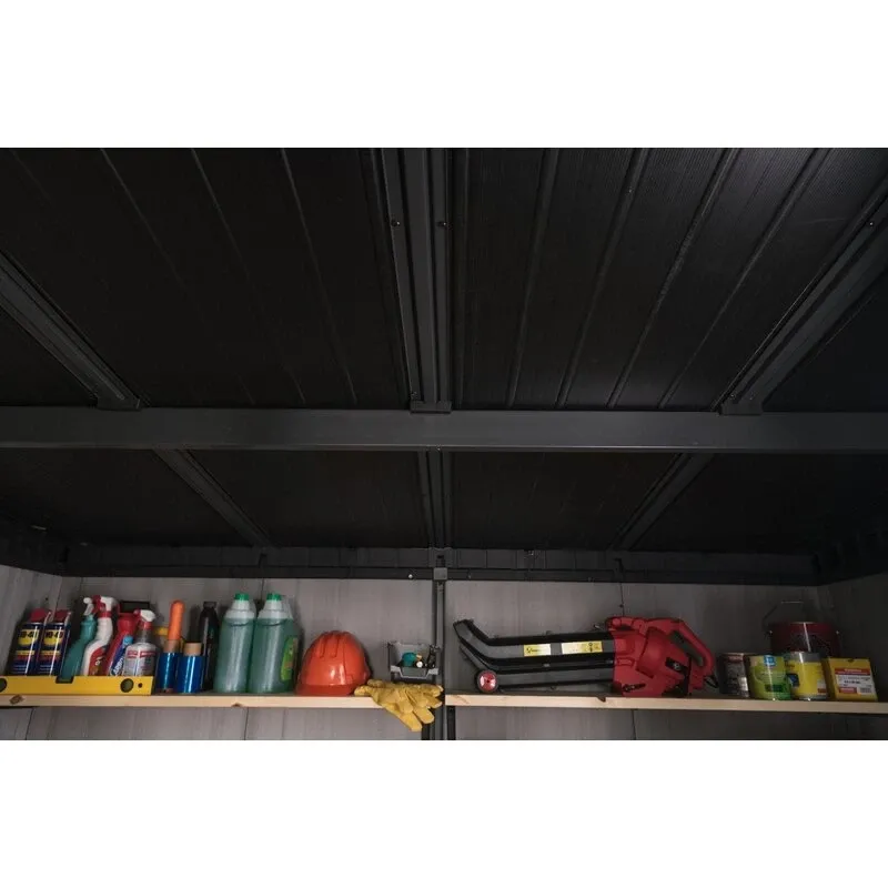 Artisan 9' wide x 7.5' deep plastic storage shed - Online Shop