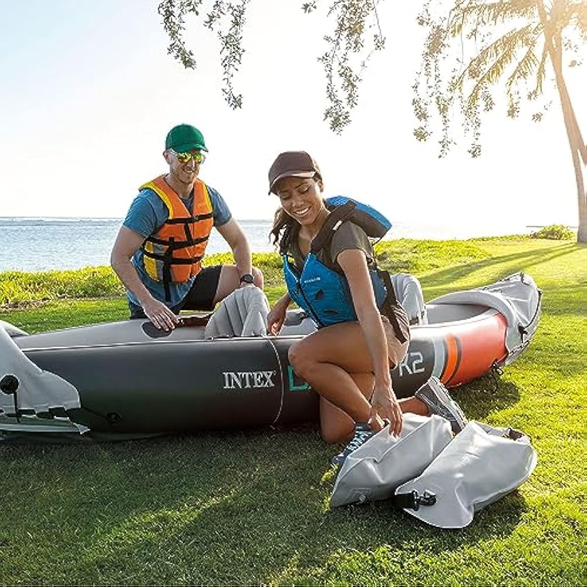 INTEX 2-Person Inflatable Kayak Set, Dakota K2 with 86in Oars and Pump - Online Shop
