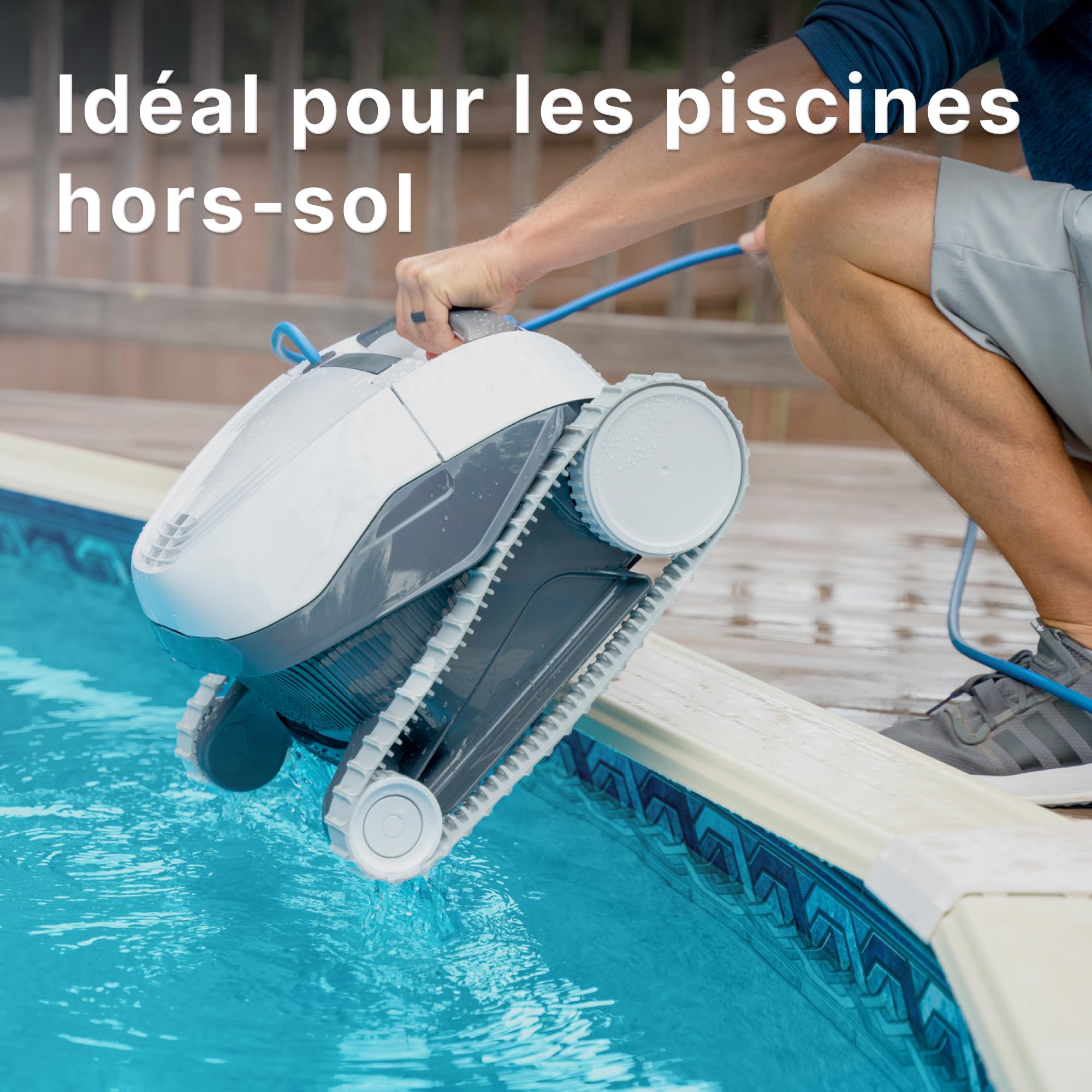 Dolphin E10 Electric Pool Cleaner Robot - Bottom Cleaning, Above Ground Pools up to 8 meters in Length - Online Shop