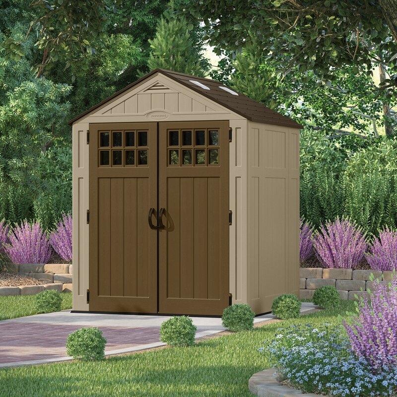 6 ft. 3 in. W x 5 ft. 6 in. D Resin Storage Shed - Online Shop