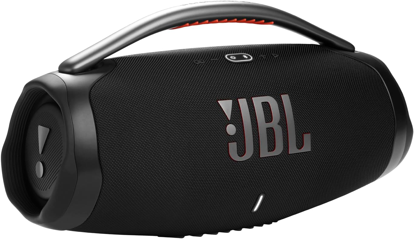 JBL Boombox 3 Black Portable Bluetooth Speaker with Massive Sound, Deepest Bass, IPX7 Waterproof, 24H Playtime, PartyBoost - Online Shop
