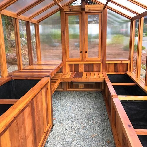 Western Red Cedar 8'x 12' Meridian Greenhouse - Online Shop