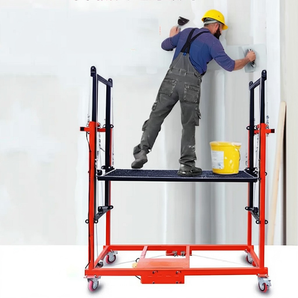 Foldable Electric Lift Scaffolding (Load 1000Kg) - Online Shop