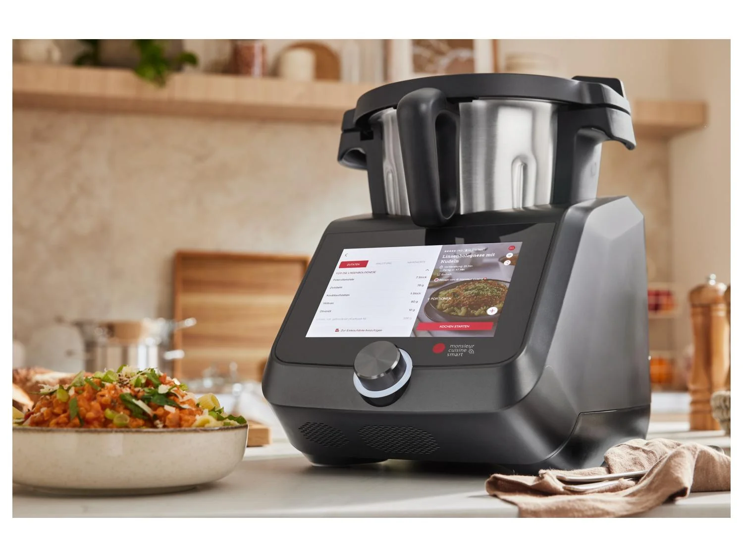 SILVERCREST® KITCHEN TOOLS Monsieur Cuisine Smart SKMS 1200 C1, Anthracite Mat - Online Shop