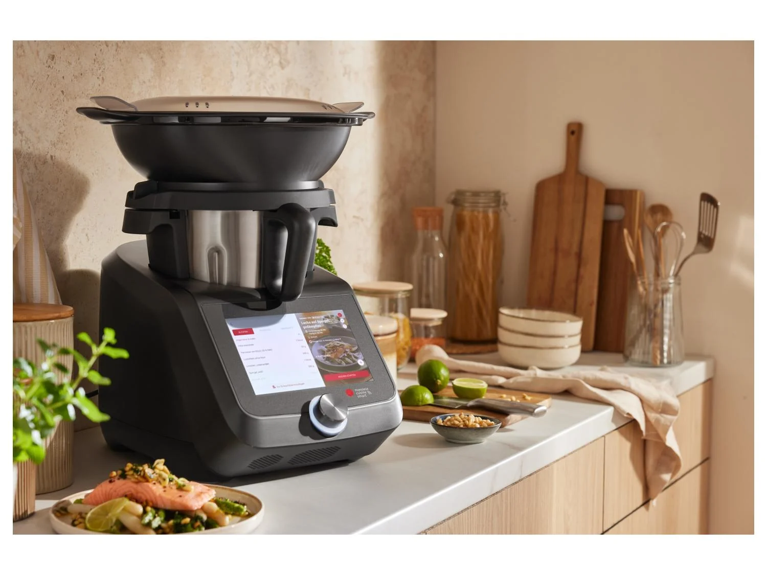 SILVERCREST® KITCHEN TOOLS Monsieur Cuisine Smart SKMS 1200 C1, Anthracite Mat - Online Shop