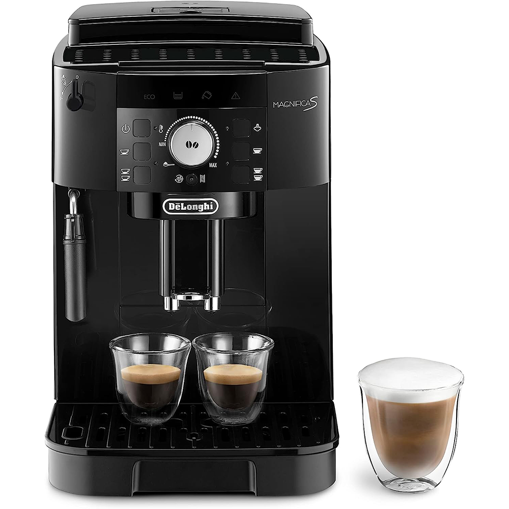 De'Longhi Magnifica S ECAM11.112.B Fully Automatic Coffee Machine with Milk Frothing Nozzle for Cappuccino with Espresso Direct Selection Buttons and Rotary Control 2 Cup Function Black - Online Shop