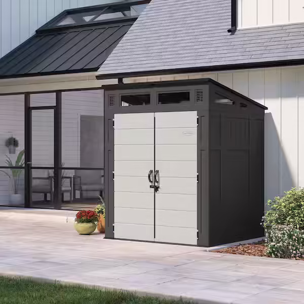 Modernist® 8 ft. x 7 ft. Dual Barn Door Storage Shed - Online Shop