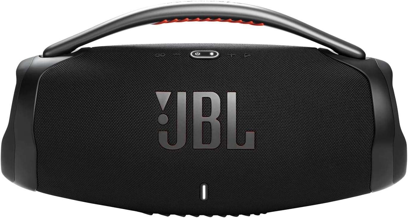 JBL Boombox 3 Black Portable Bluetooth Speaker with Massive Sound, Deepest Bass, IPX7 Waterproof, 24H Playtime, PartyBoost - Online Shop