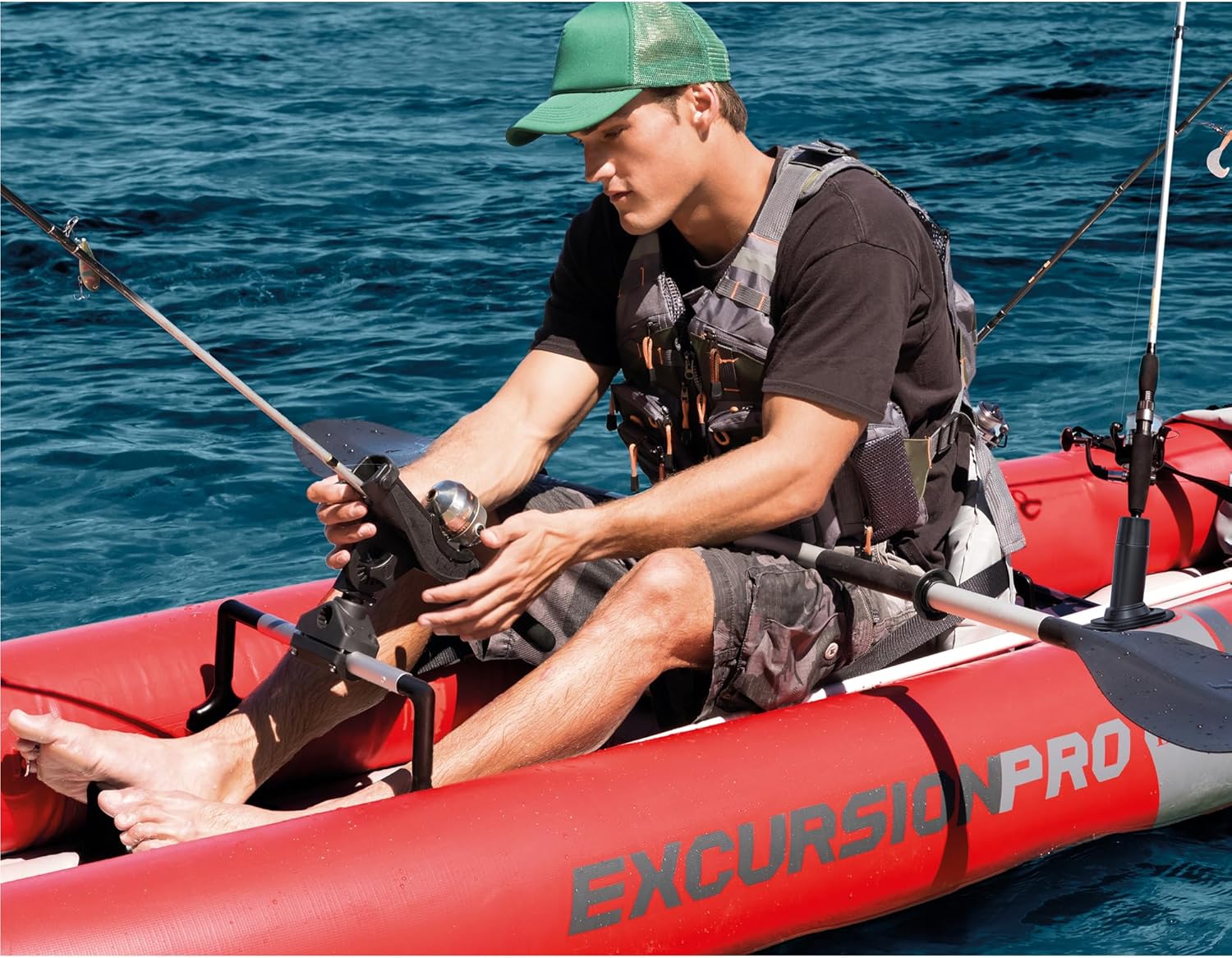Intex 68309EP Excursion Pro K2 Inflatable Kayak Set: Includes Deluxe 86in Kayak Paddles and High-Output Pump – SuperTough PVC – Adjustable Bucket Seat – 2-Person – 400lb Weight Capacity - Online Shop