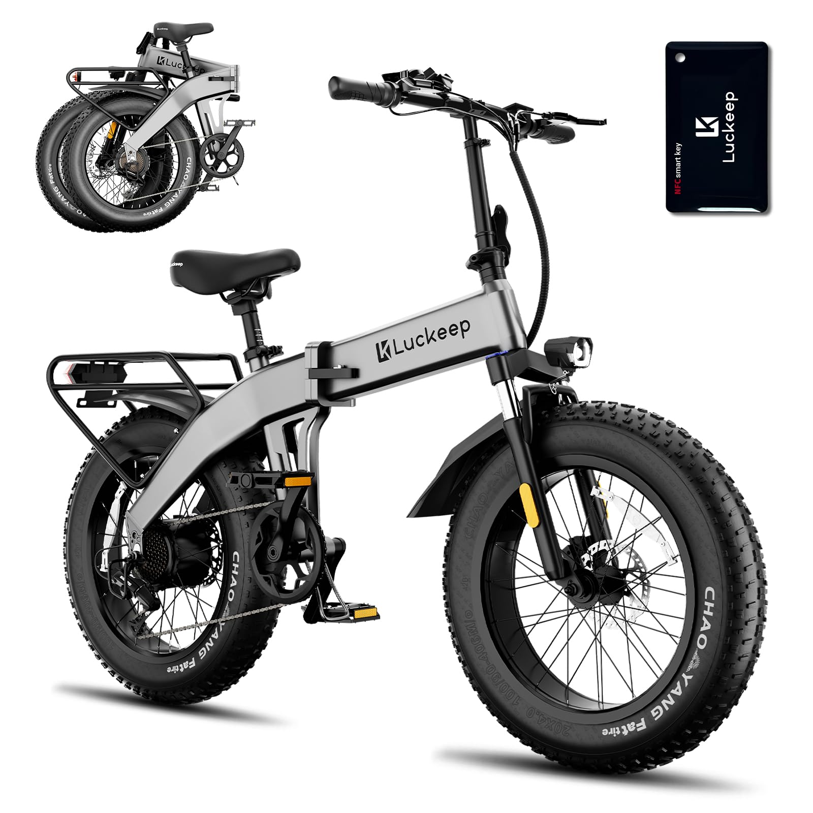 Folding Electric Bike for Adults 1500W Peak Motor, 28MPH 60 Miles,720WH Battery 20 x 4.0 Fat Tire Foldable Ebikes for Adults NFC/Anti-Theft/Hydraulic Brakes E-Bbike Commuter Men - Online Shop