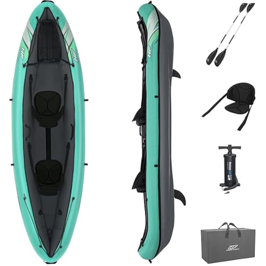 Bestway Hydro Force Inflatable Kayak Set | Includes Seat, Paddle, Hand Pump, Storage Carry Bag | Great for Adults, Kids and Families - Online Shop