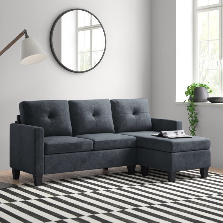 Almendarez 77′′ Wide Reversible Modular Sofa & Chaise With Ottoman - Online Shop