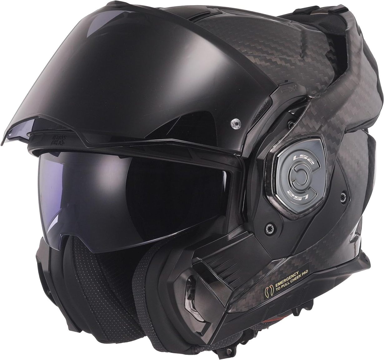 MODULAR MOTORCYCLE BLUETOOTH HELMET LS2 FF901 ADVANT X CARBON Flip Front Dual Visor Touring Motorbike Full Face Crash Helmet with Pre-Fitted LS2 4X Intercom - Online Shop