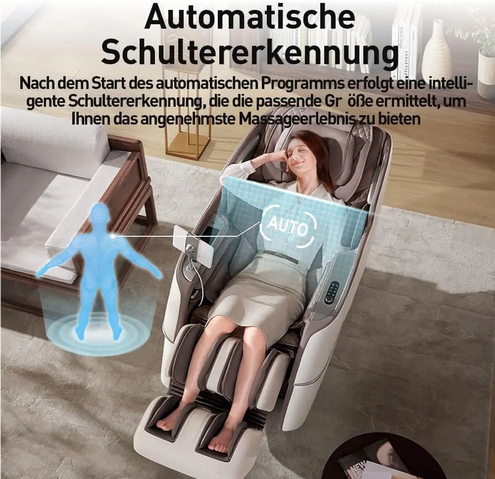 ROTAI Massage Chair. Full Body Zero Gravity SL Track Shiatsu Massage Chair with Heating. Bluetooth. Foot Roller. Calf Kneading Massage - Online Shop