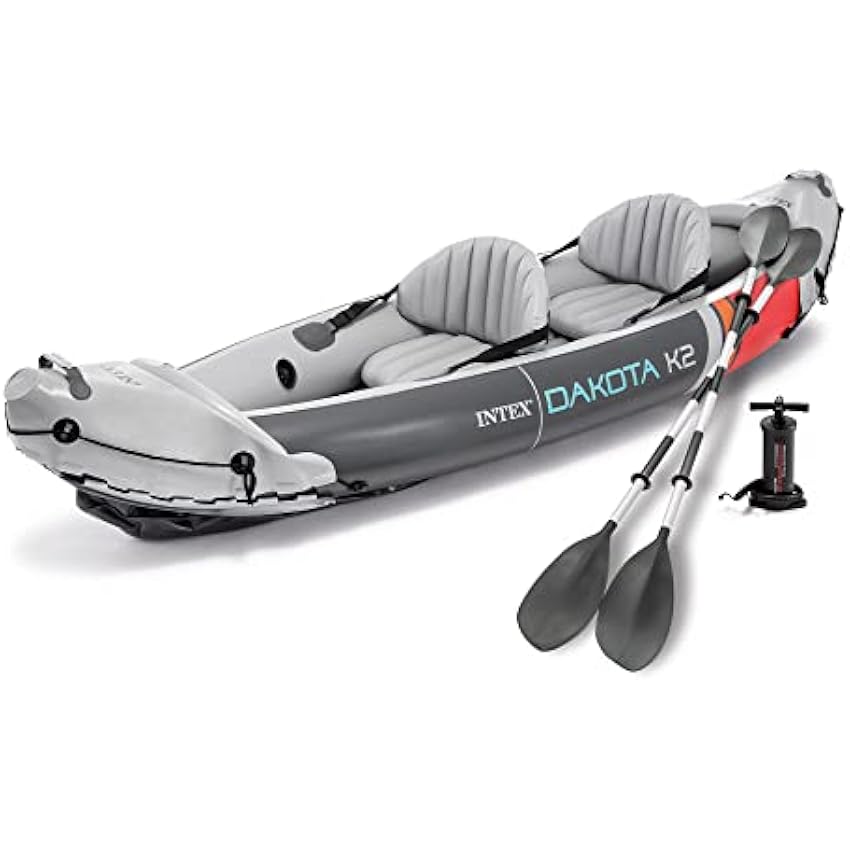 INTEX 2-Person Inflatable Kayak Set, Dakota K2 with 86in Oars and Pump - Online Shop