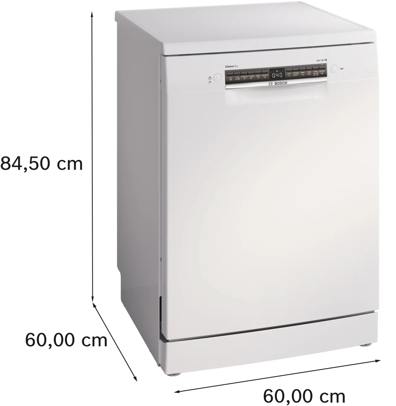 Bosch SMS4EKW06G Series 4 Freestanding Dishwasher 60 cm White - Online Shop