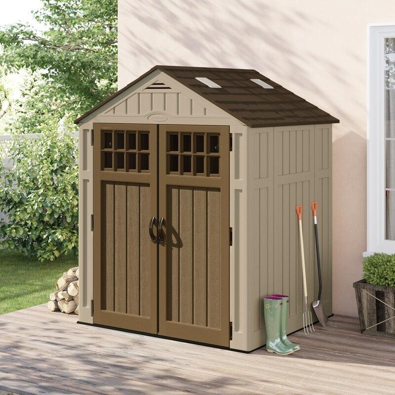 6 ft. 3 in. W x 5 ft. 6 in. D Resin Storage Shed - Online Shop